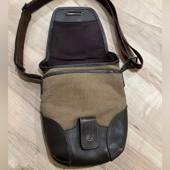 Dinhill Denim Leather Motorities Messenger Bag Moss Green - Picture 5 of 12